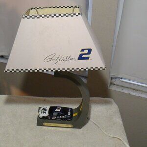 Nascar Penske Racing Rusty Wallace #2 Car Table and Lamp 17"H